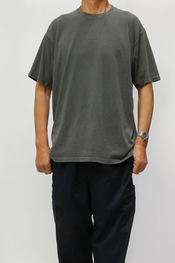 SPECIAL VINTAGE MINERAL WASHED CREW NECK TEE - DARK GREY SPECIAL VINTAGE MINERAL WASHED CREW NECK TEE - DARK GREY