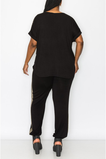 SEQUIN POCKET & SHOULDER ROLLED SLV CURVE SEQUIN POCKET & SHOULDER ROLLED SLV CURVE