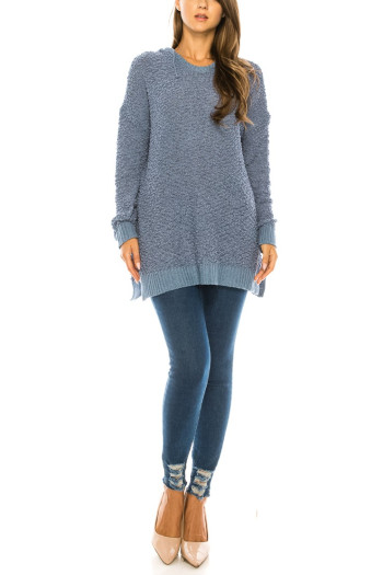 HOODIE LONG SLEEVE SIDE SLIT TUNIC SWEATER HOODIE LONG SLEEVE SIDE SLIT TUNIC SWEATER
